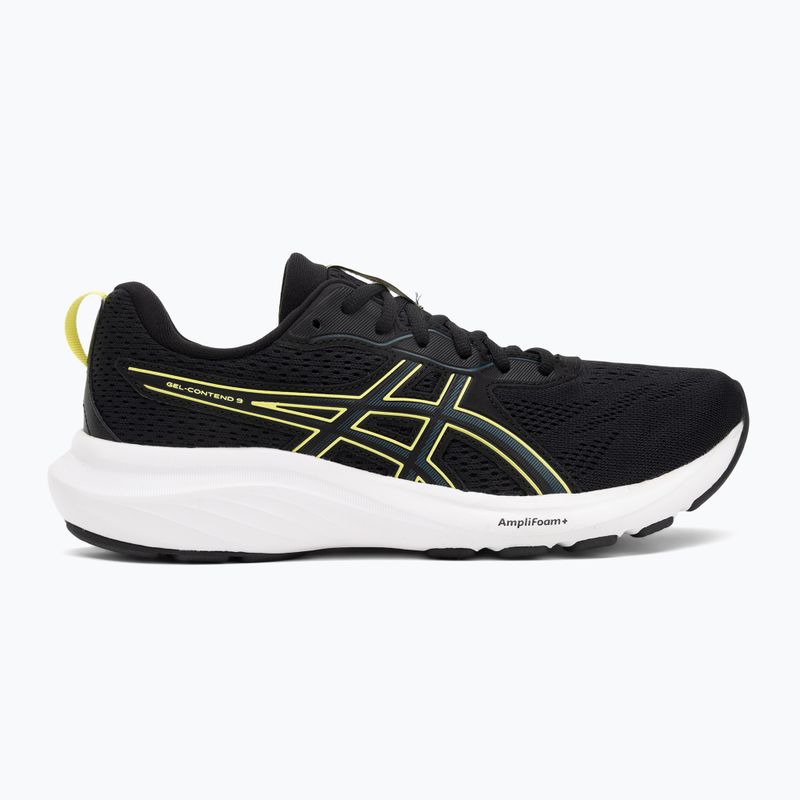 Pánske bežecké topánky ASICS Gel-Contend 9 black/citron 2