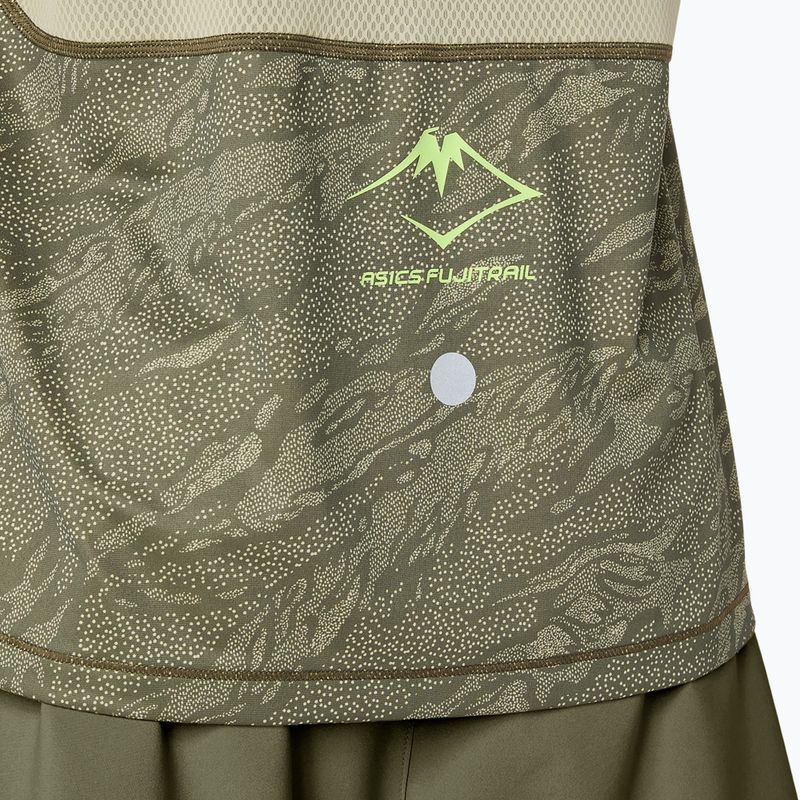 Pánske bežecké tričko ASICS Fujitrail Singlet mantle green/khaki 8