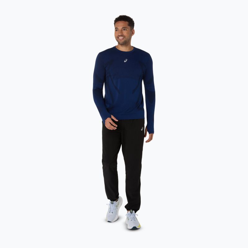 Pánske bežecké tričko longsleeve ASICS Road Seamless LS midnight 2