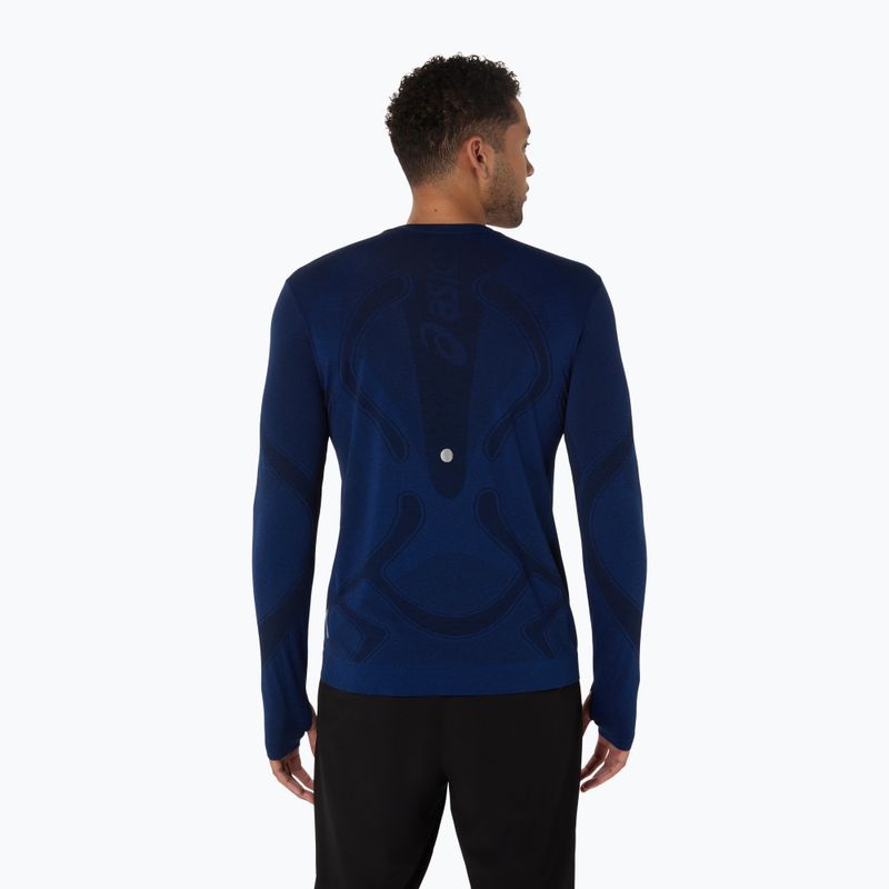 Pánske bežecké tričko longsleeve ASICS Road Seamless LS midnight 3
