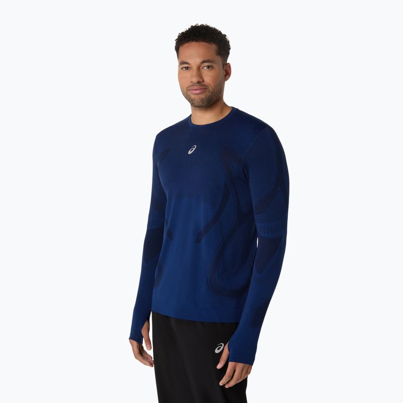 Pánske bežecké tričko longsleeve ASICS Road Seamless LS midnight 4