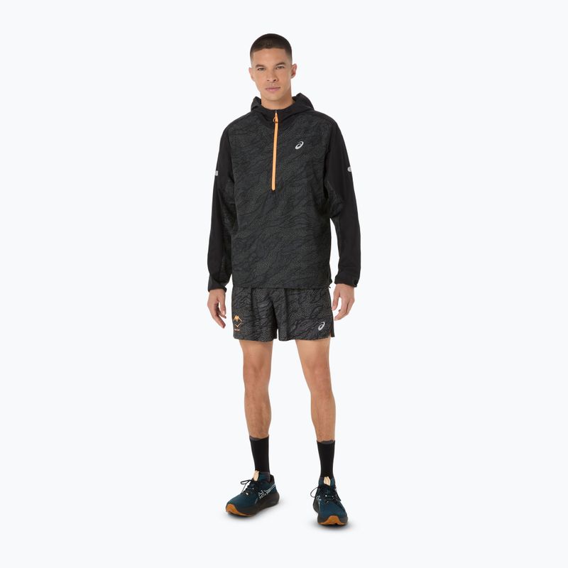 Pánska bežecká bunda ASICS Fujitrail Packable Windbreaker performance black 2