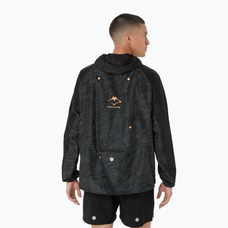 Pánska bežecká bunda ASICS Fujitrail Packable Windbreaker performance black 3