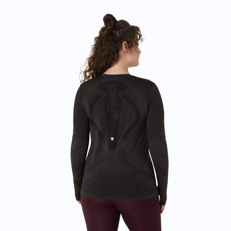 Dámske bežecké tričko longsleeve ASICS Road Seamless LS performance black 3