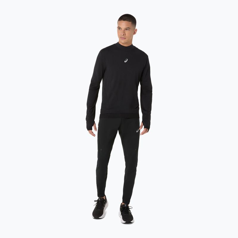 Pánske bežecké tričko longsleeve ASICS Road Winter Seamless performance black 4