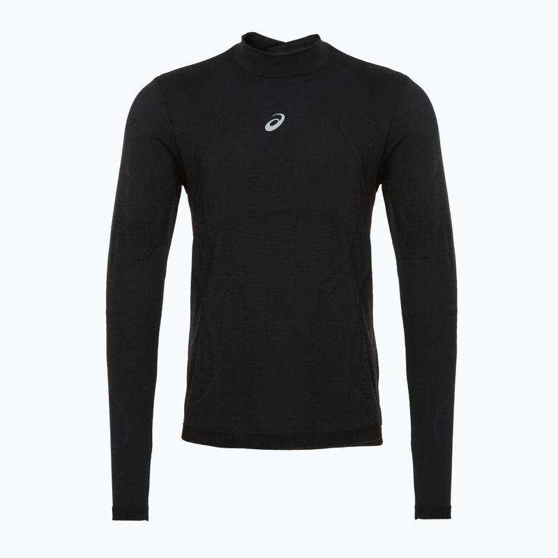Pánske bežecké tričko longsleeve ASICS Road Winter Seamless performance black 8