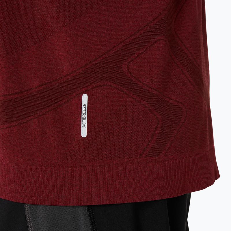 Pánske bežecké tričko longsleeve ASICS Road Seamless LS dark red planet 6