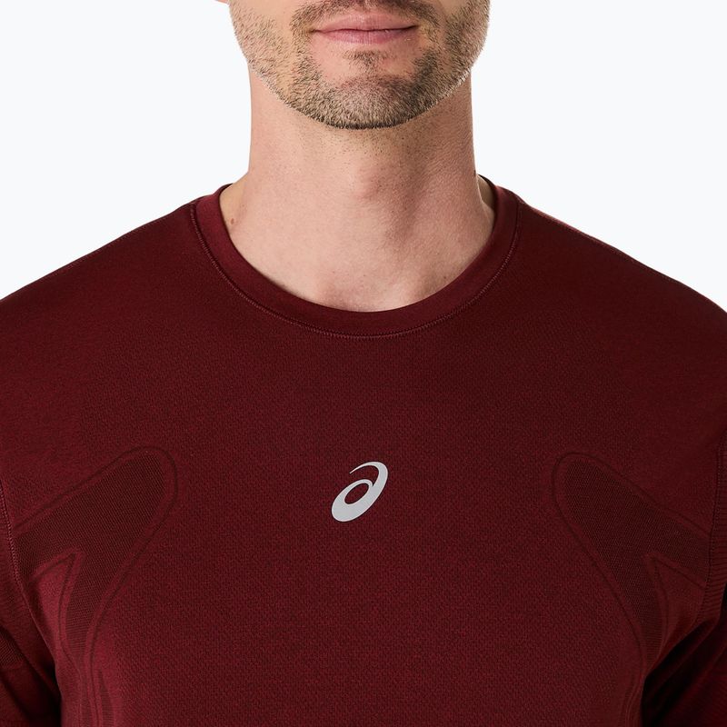 Pánske bežecké tričko ASICS Road Seamless dark red planet 5