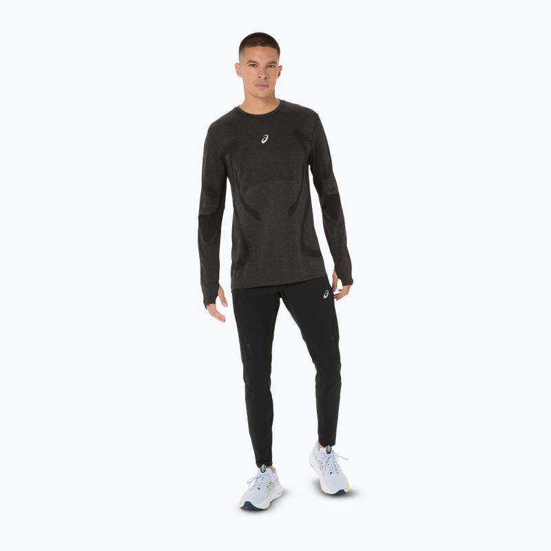Pánske bežecké tričko longsleeve ASICS Road Seamless LS performance black 2