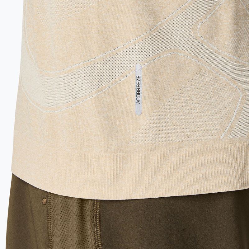 Pánske bežecké tričko longsleeve ASICS Road Seamless LS cream 7