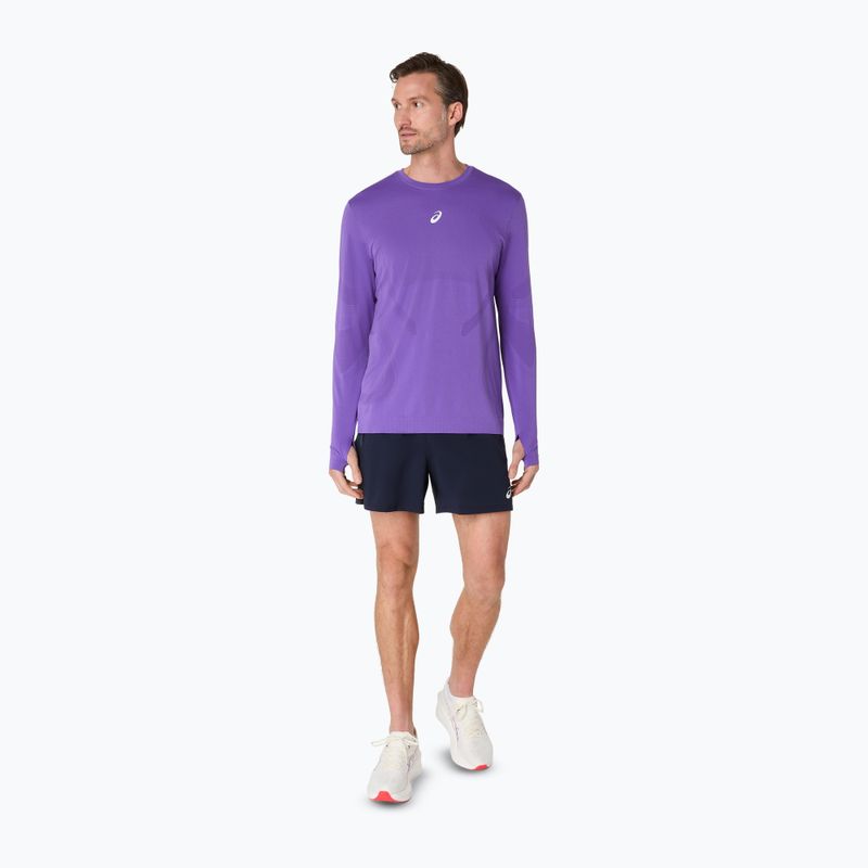 Pánske bežecké tričko longsleeve ASICS Road Seamless LS edo purple 2
