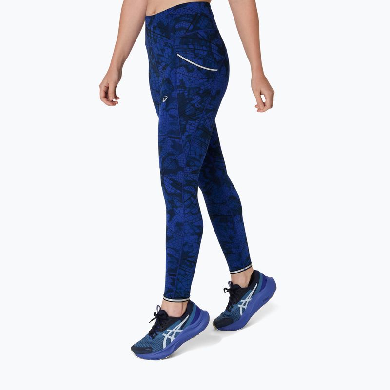 Dámske bežecké legíny ASICS Road Lite-Show performance black/dark cobalt 4