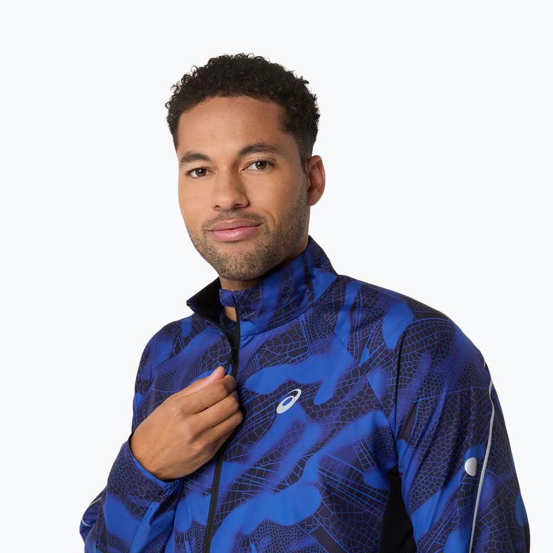 Pánska bežecká bunda ASICS Road Lite-Show Packable performance black/dark cobalt 6