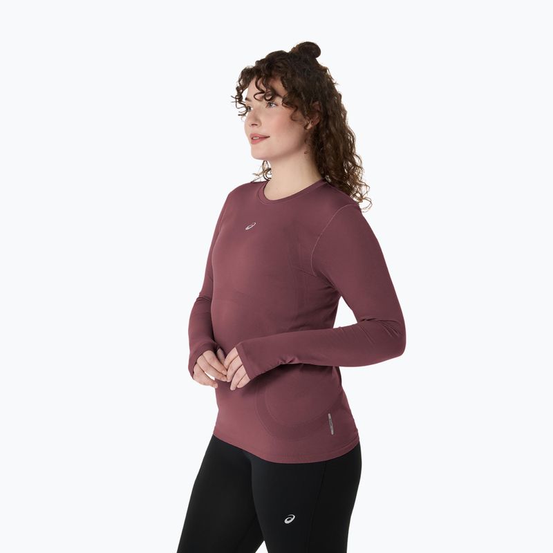 Dámske bežecké tričko longsleeve ASICS Road Seamless LS dark currant/port royal 3