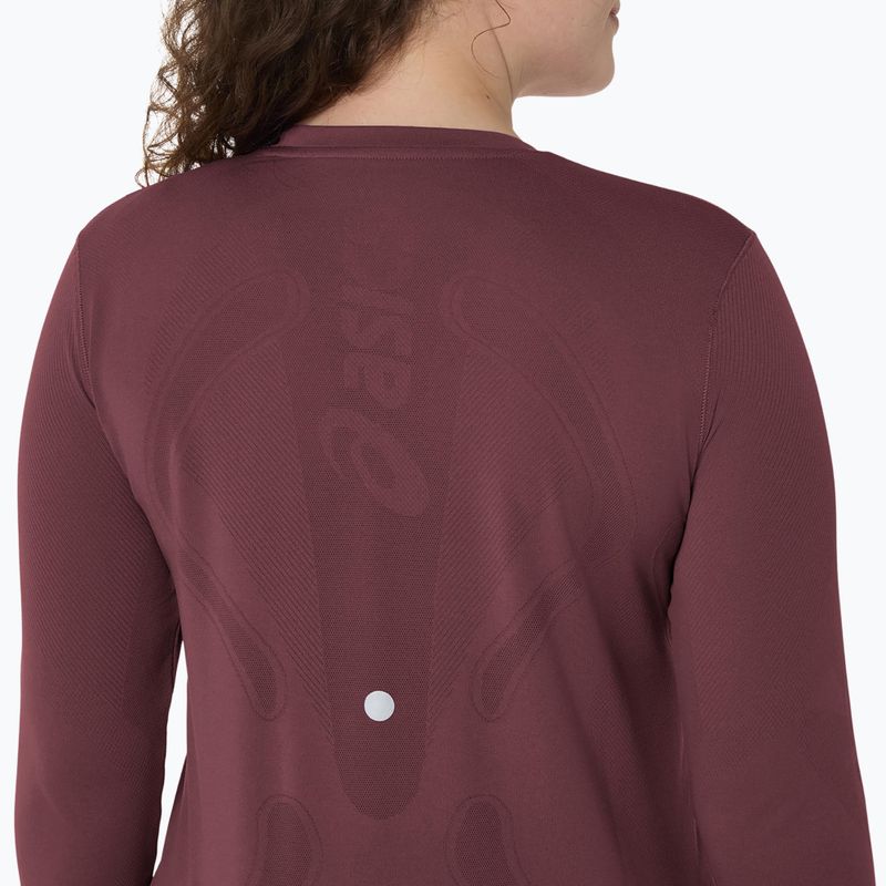 Dámske bežecké tričko longsleeve ASICS Road Seamless LS dark currant/port royal 5