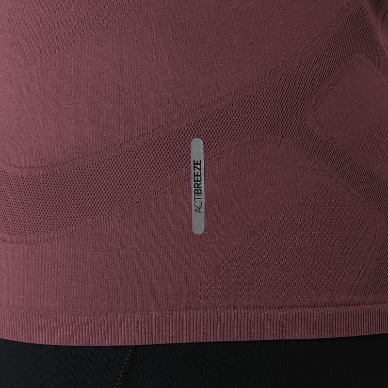 Dámske bežecké tričko longsleeve ASICS Road Seamless LS dark currant/port royal 7