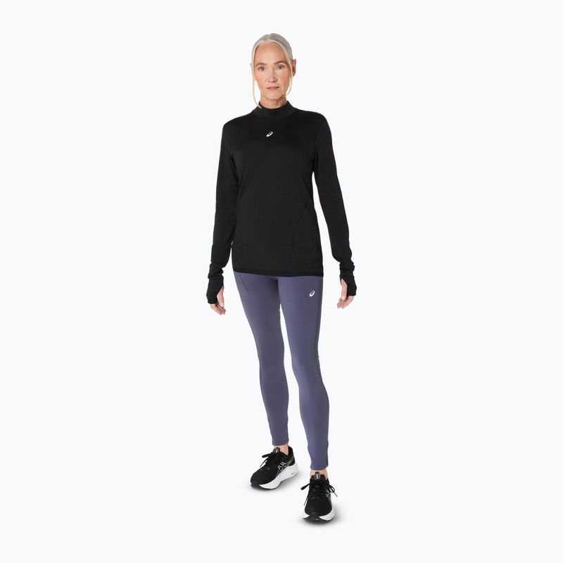 Dámske bežecké tričko longsleeve ASICS Road Winter Seamless performance black 2