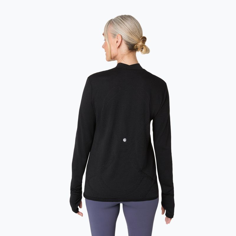 Dámske bežecké tričko longsleeve ASICS Road Winter Seamless performance black 3