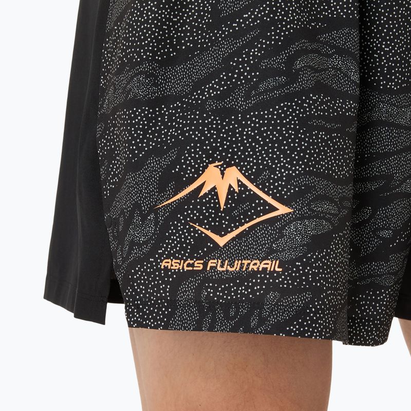 Pánske bežecké šortky ASICS Fujitrail All Over Print 5IN performance black 6