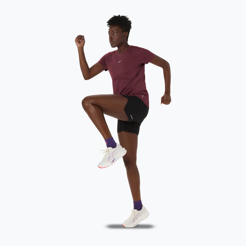 Dámske bežecké tričko ASICS Seamless dark currant/port royal 7