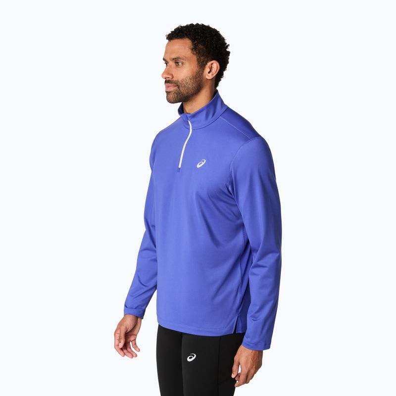 Pánska bežecká mikina ASICS Core Half Zip Winter dark cobalt 4