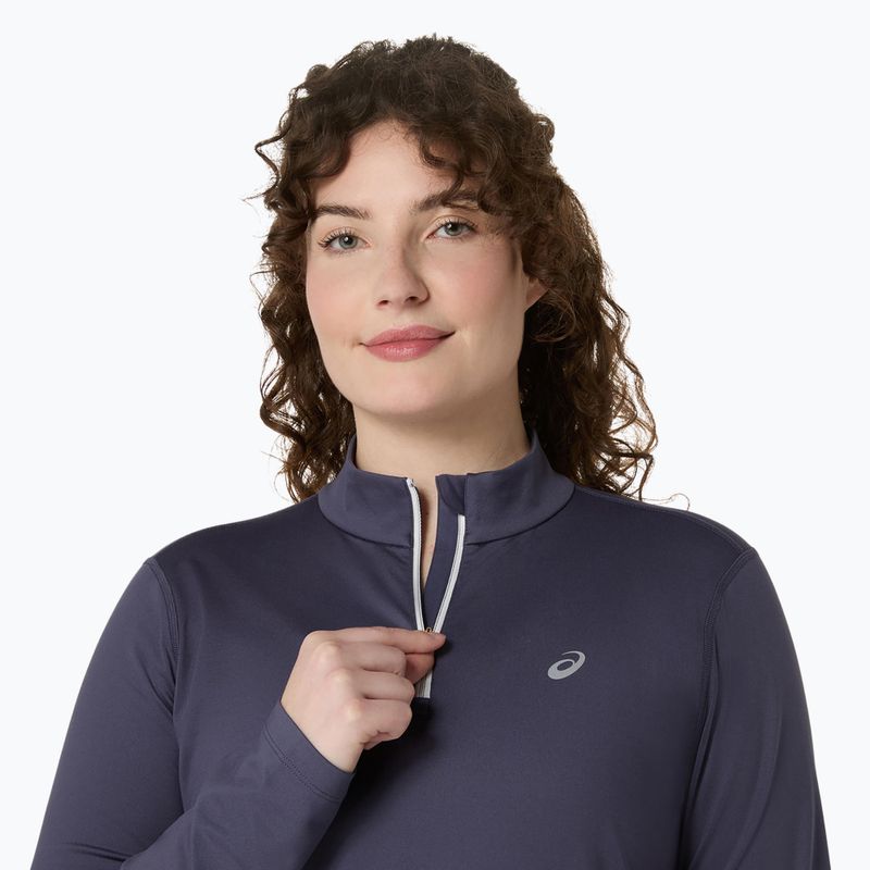 Dámske bežecké tričko longsleeve ASICS Core LS Half Zip Winter indigo fog 5