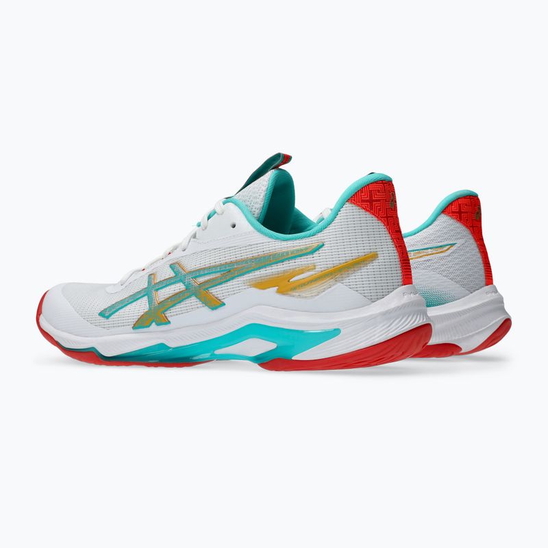 Dámske volejbalové topánky ASICS Netburner Ballistic FF 4 white/sea glass 4