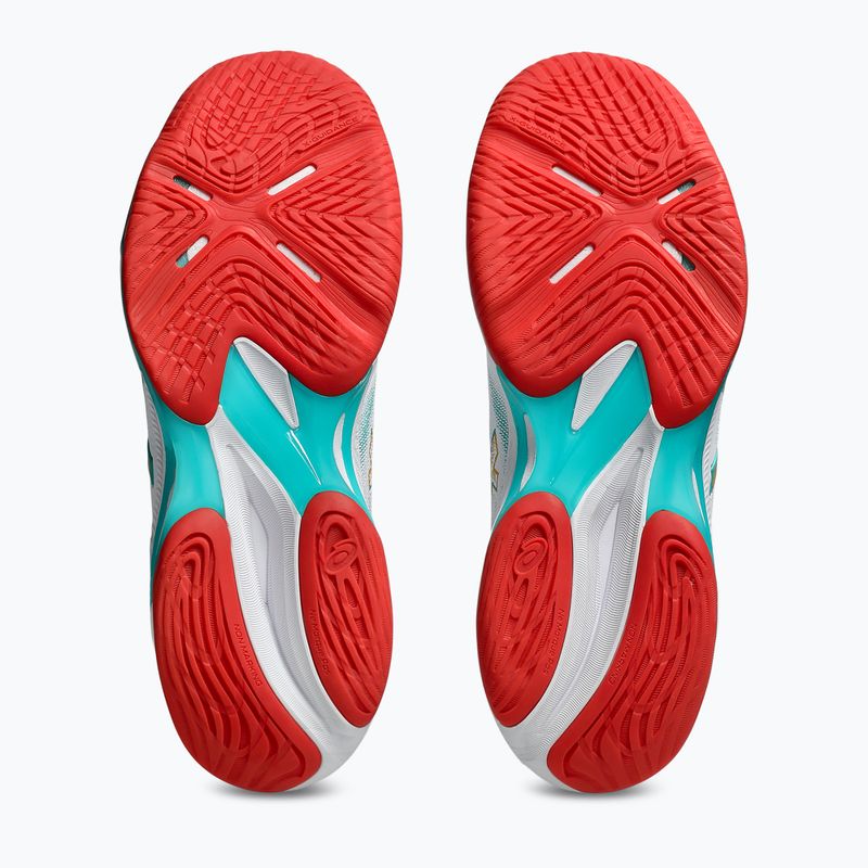 Dámske volejbalové topánky ASICS Netburner Ballistic FF 4 white/sea glass 6