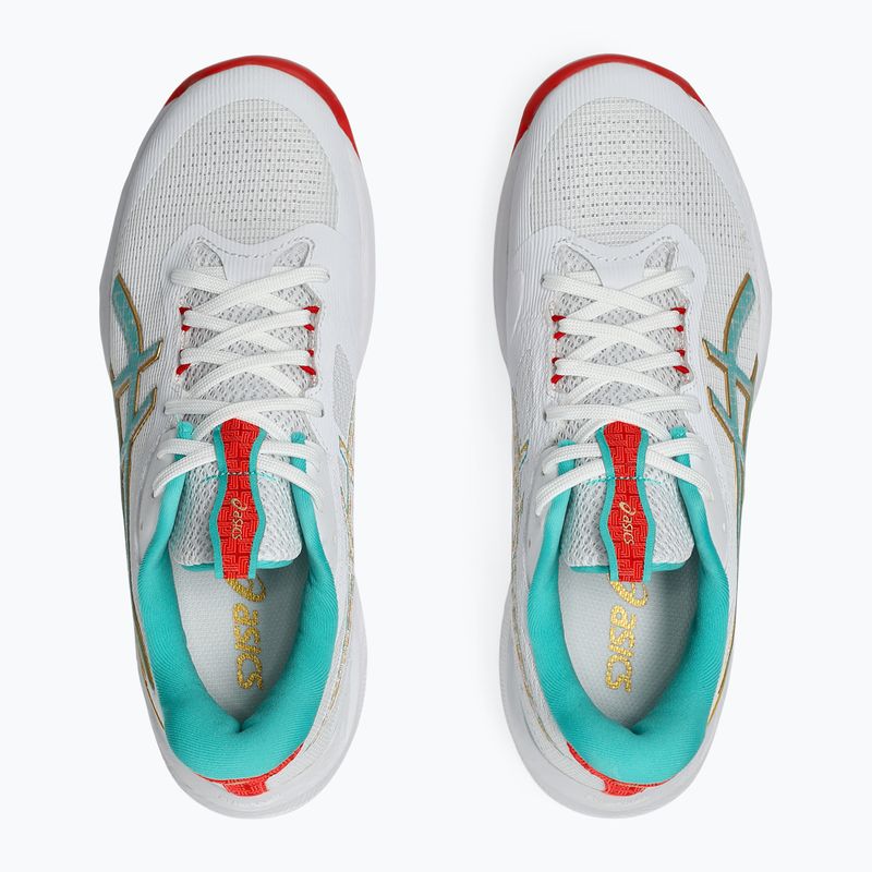 Dámske volejbalové topánky ASICS Netburner Ballistic FF 4 white/sea glass 7