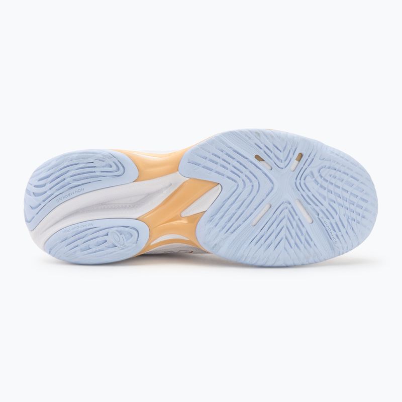 Dámske volejbalové topánky ASICS Netburner Ballistic FF 4 white/champagne 4