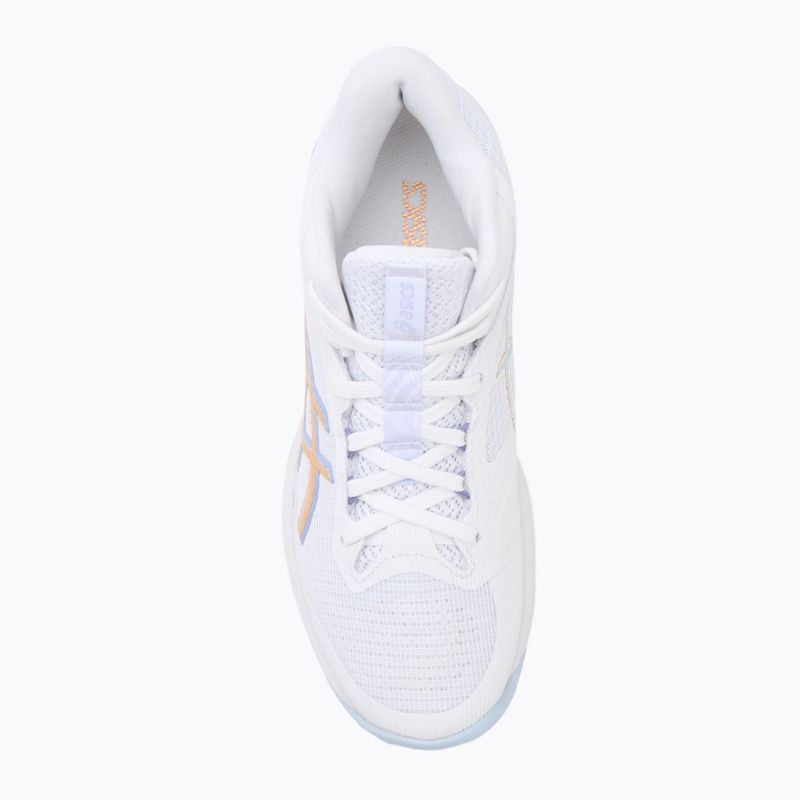 Dámske volejbalové topánky ASICS Netburner Ballistic FF 4 white/champagne 5