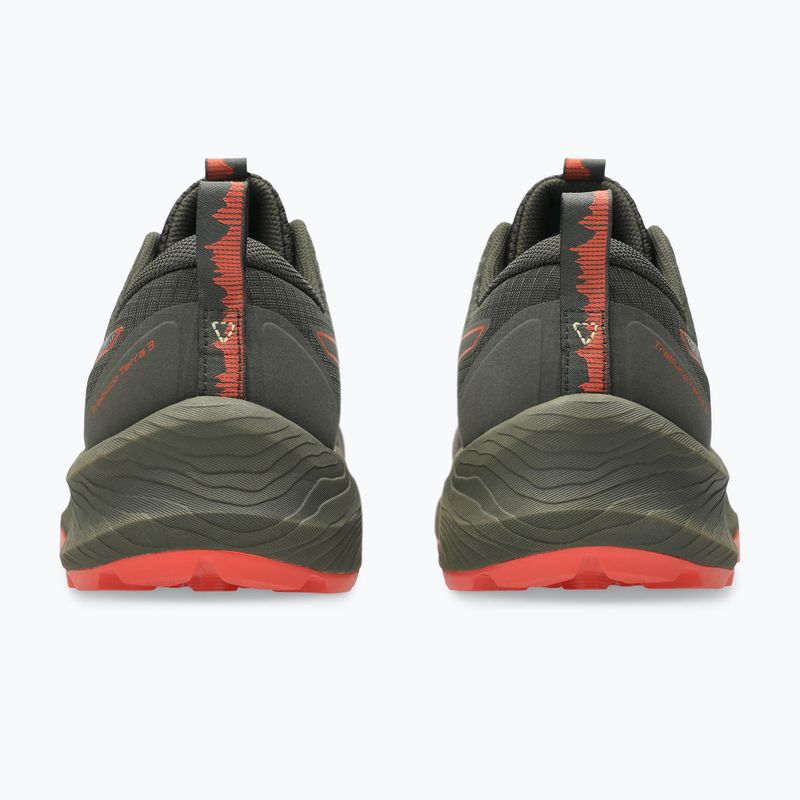 Pánske bežecké topánky ASICS Trabuco Terra 3 brown stone/spicy red 5