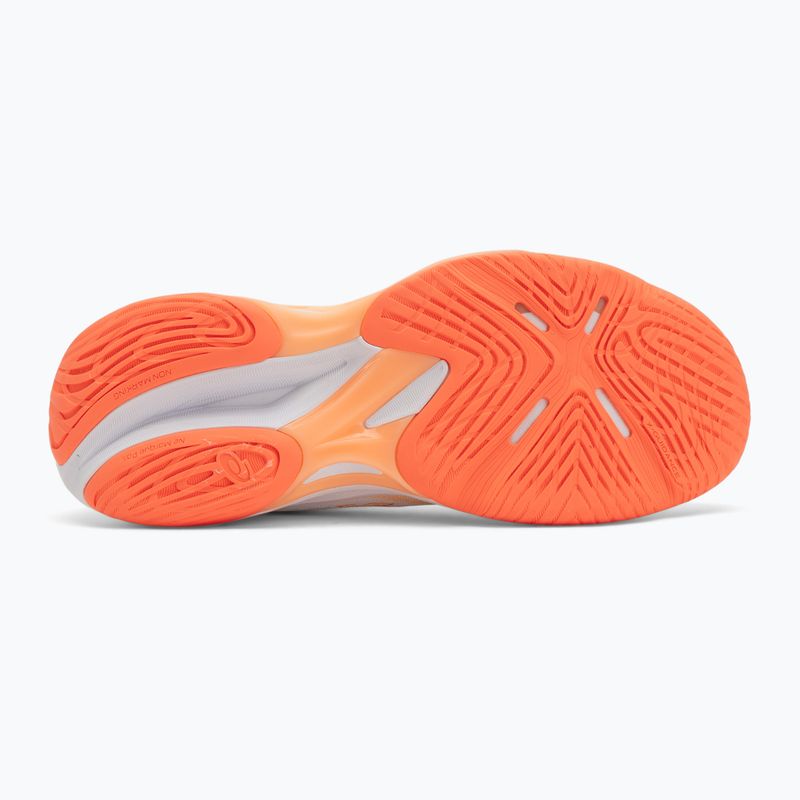 Dámske volejbalové topánky ASICS Netburner Ballistic FF 4 white/vivid coral 4