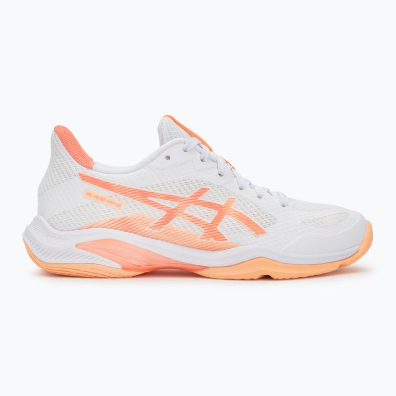 Dámske volejbalové topánky ASICS Blade FF 2 white/vivid coral 2