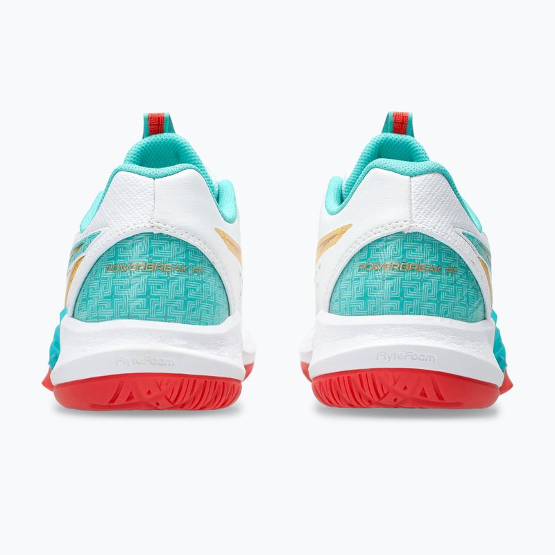 Dámske volejbalové topánky ASICS Powerbreak FF white/sea glass 12