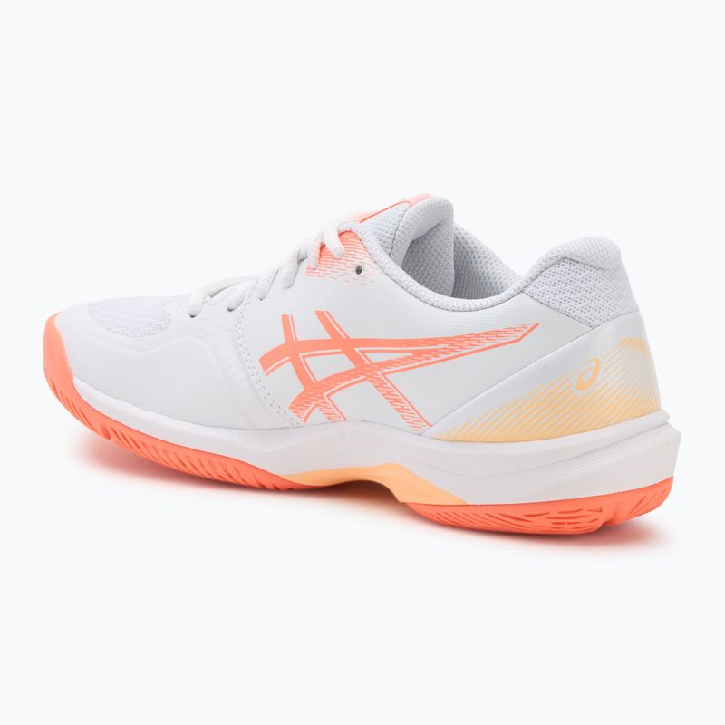 Dámske volejbalové topánky ASICS Court Hunter FF white/vivid coral 3