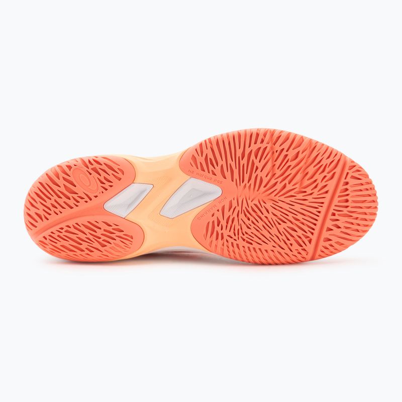 Dámske volejbalové topánky ASICS Court Hunter FF white/vivid coral 4