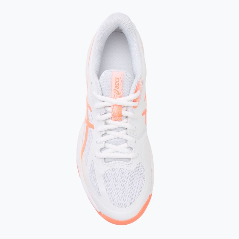 Dámske volejbalové topánky ASICS Court Hunter FF white/vivid coral 5