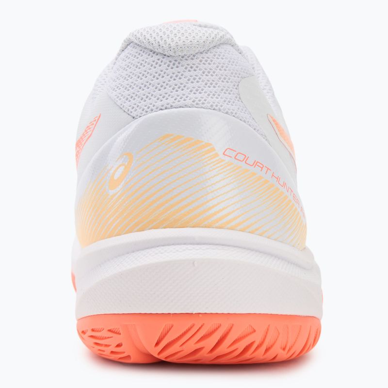 Dámske volejbalové topánky ASICS Court Hunter FF white/vivid coral 6