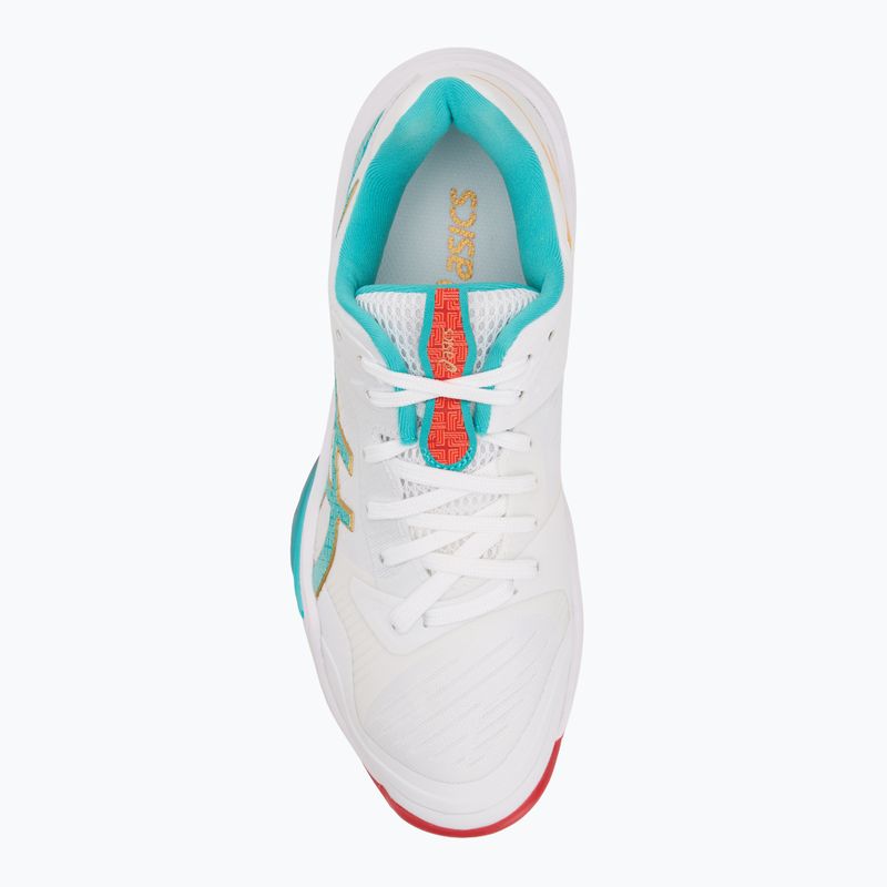 Dámske volejbalové topánky ASICS Sky Elite FF 3 white/sea glass 5