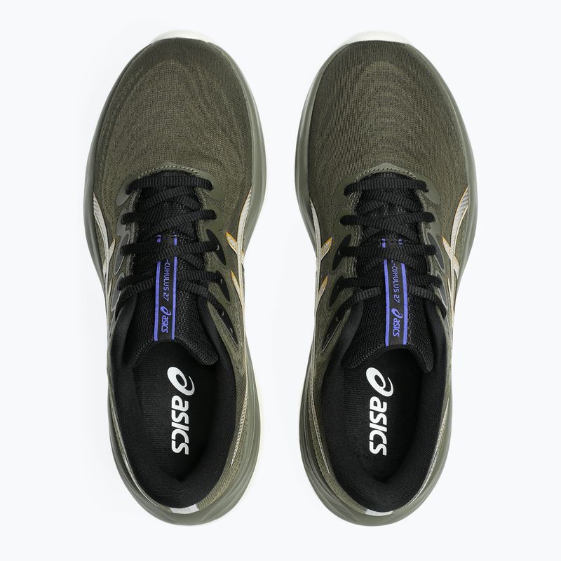 Pánske bežecké topánky ASICS Gel-Cumulus 27 GTX brown stone/whisper green 9