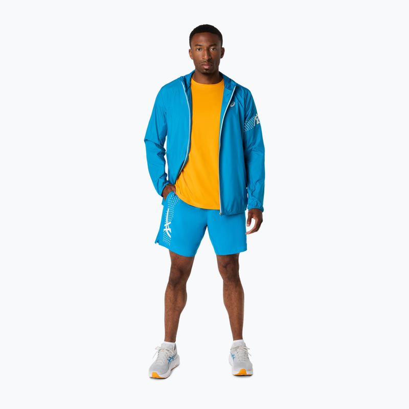 Pánske bežecké šortky ASICS Icon 7IN Aegean Blue/Cream 2