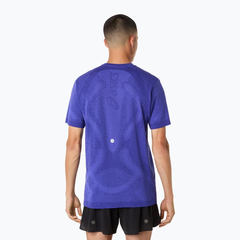 Pánske bežecké tričko longsleeve ASICS Road Seamless LS cobalt burst/eggplant 3