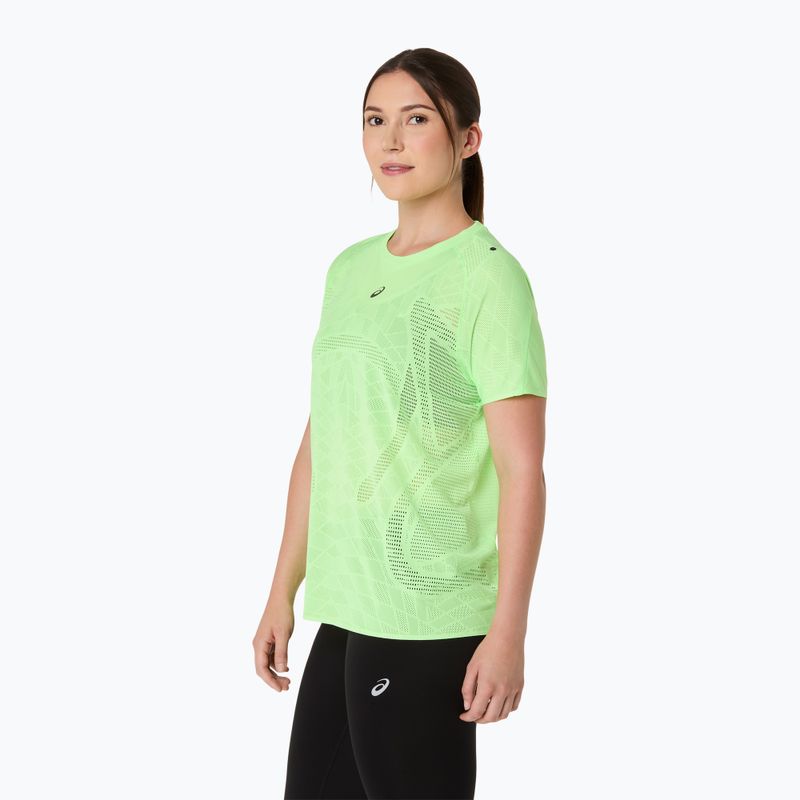 Dámske bežecké tričko ASICS Metarun SS Top illuminate green 4