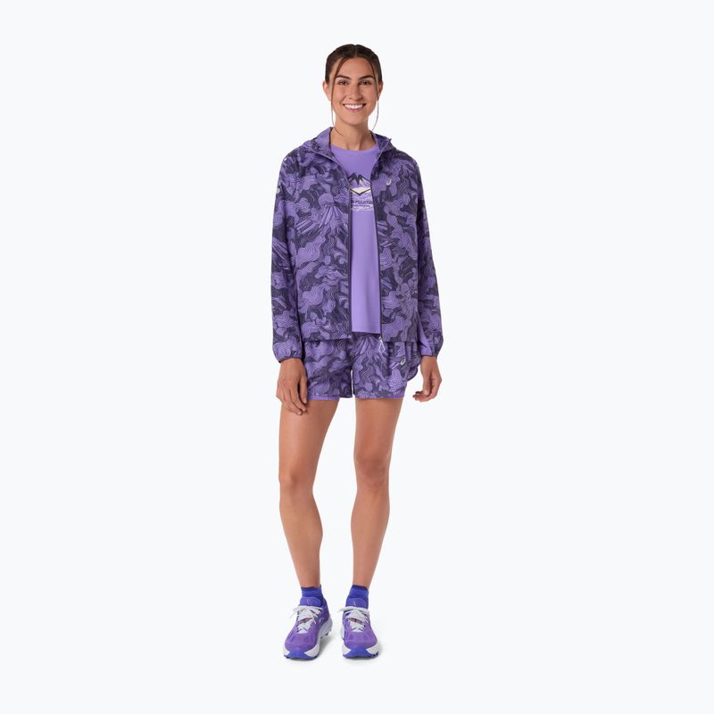 Dámske bežecké šortky ASICS Road All Over Print amethyst 2