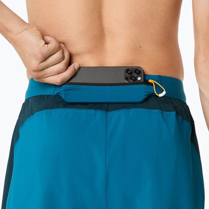 Pánske bežecké šortky ASICS Road 7IN tranquil teal/dark teal/yamabuki 9