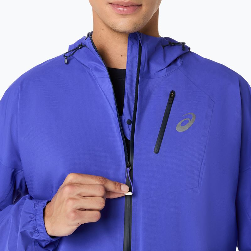 Pánska bežecká bunda ASICS Fujitrail Elite Waterproof Cobalt Burst/Midnight 8