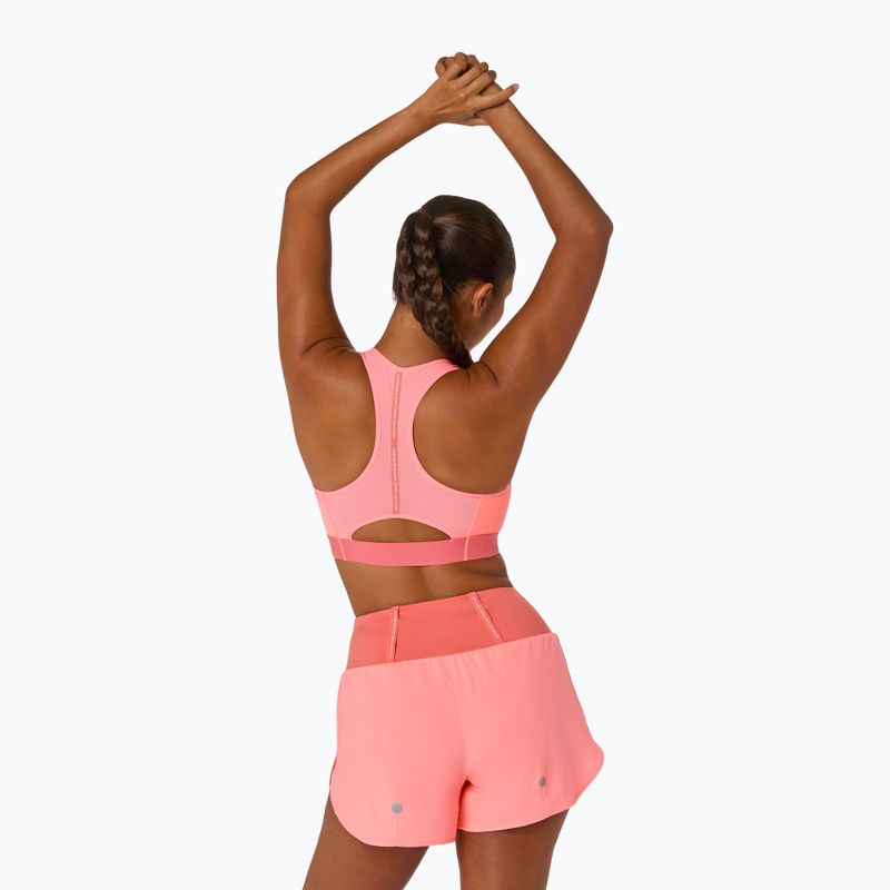 Tréningová podprsenka ASICS Road Compression sun coral 3