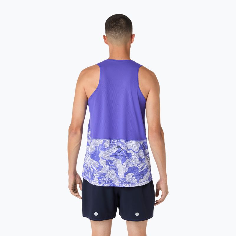 Pánske bežecké tričko ASICS Fujitrail Singlet cobalt burst/cream 3