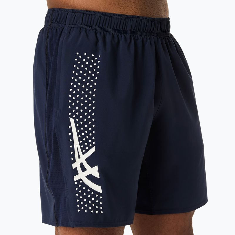 Pánske bežecké šortky ASICS Icon 7IN midnight/cream 6